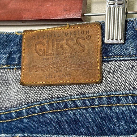 Guess Georges Marciano Cutoff Denim Shorts 90s Size 36 Waist 32 Vintage Retro - Picture 12 of 13